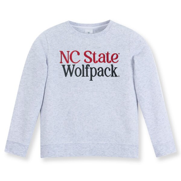 Ash Grey Youth Girls Fleece Crew -